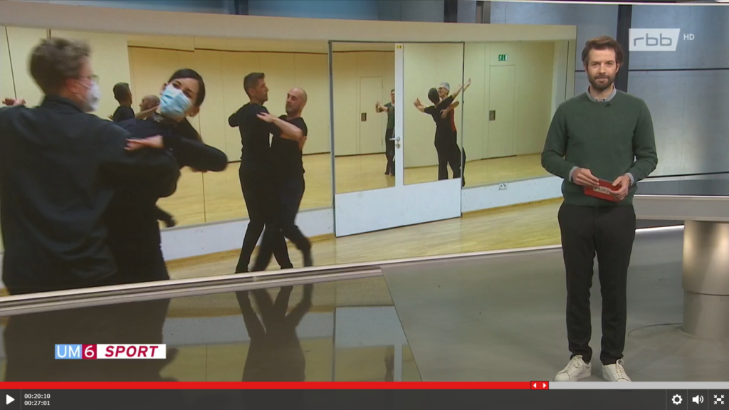Fernsehbeitrag beim RBB zum Equality-Tanzsport bei pinkballroom