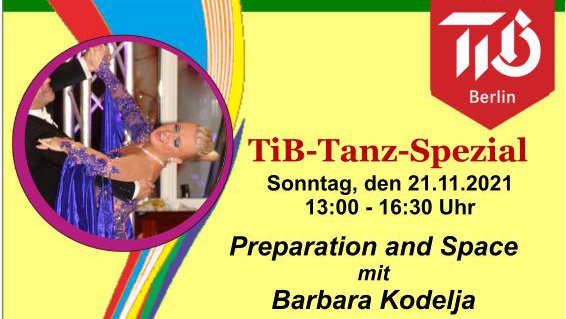 TiB-Tanz-Spezial mit Barbara Kodelja am 21.11.2021